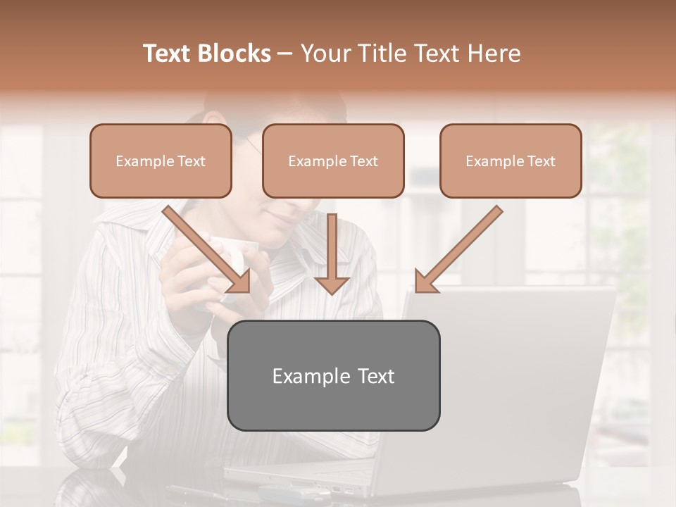 Computer Table Portrait PowerPoint Template