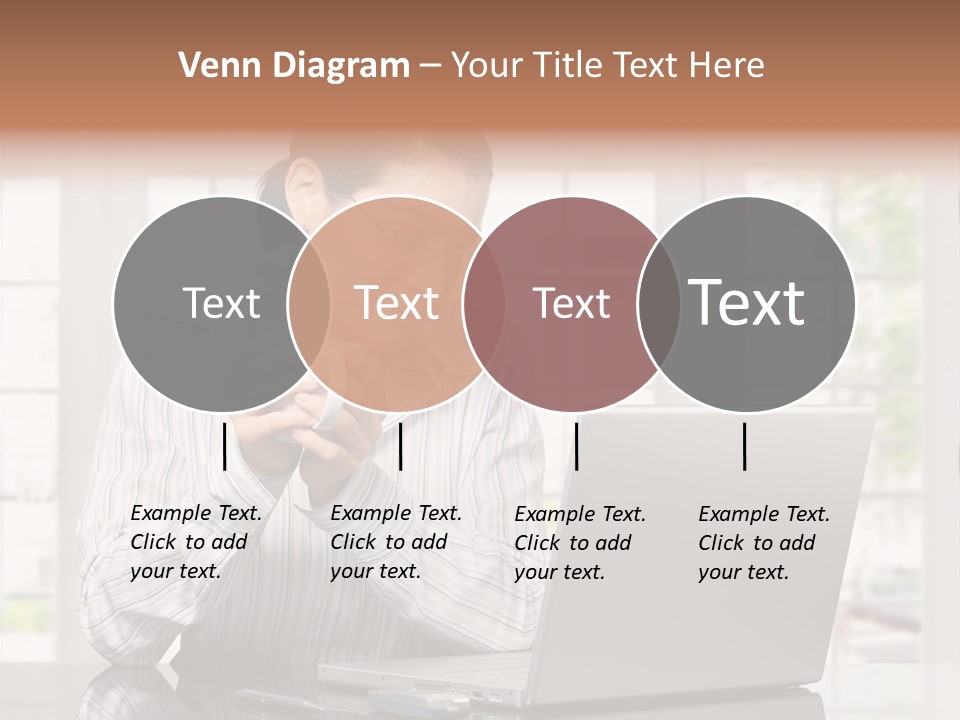 Computer Table Portrait PowerPoint Template
