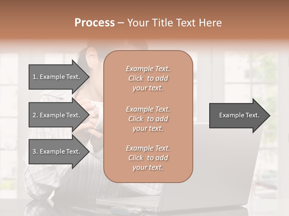 Computer Table Portrait PowerPoint Template