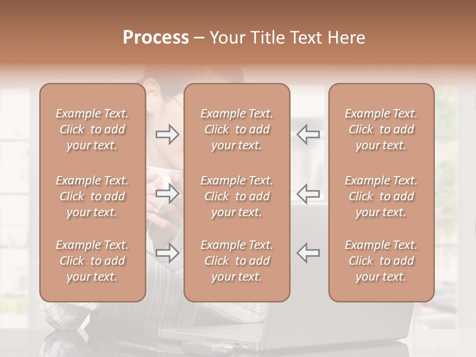 Computer Table Portrait PowerPoint Template