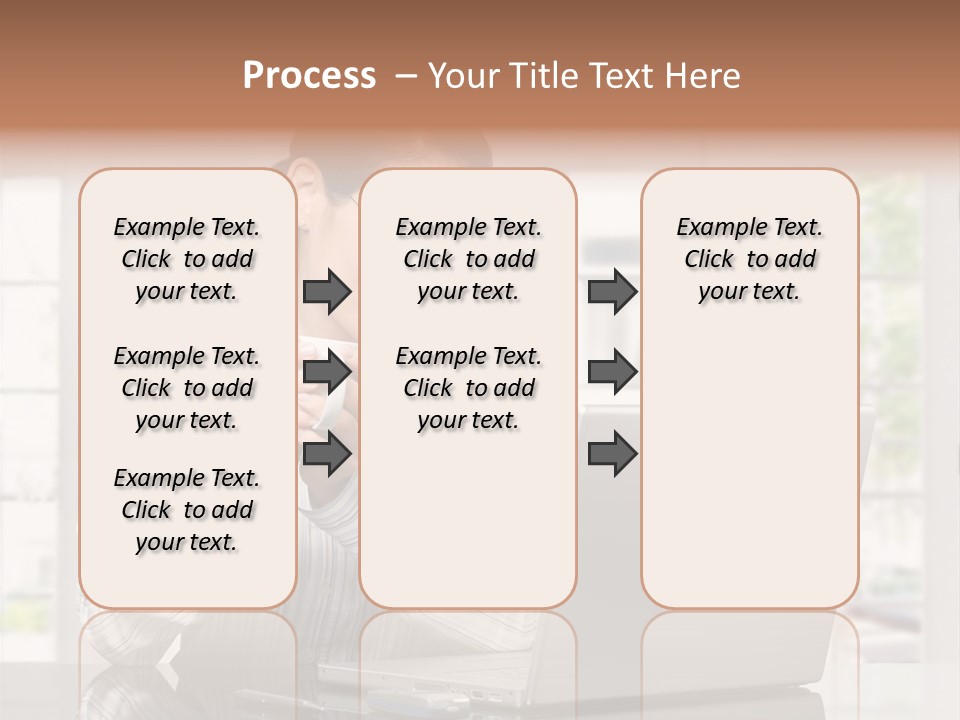 Computer Table Portrait PowerPoint Template