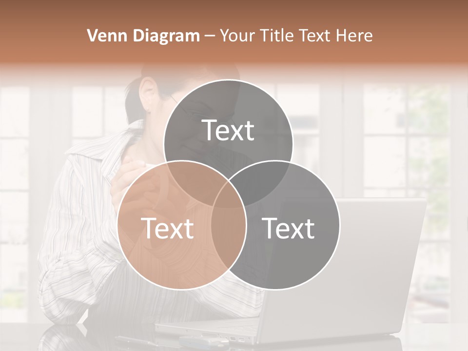 Computer Table Portrait PowerPoint Template
