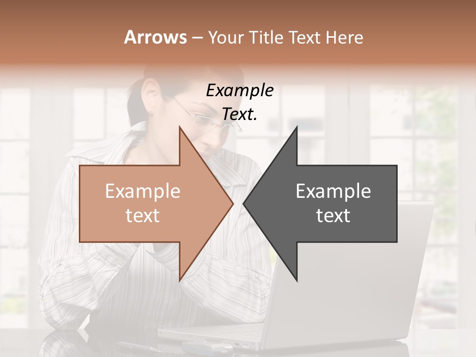 Computer Table Portrait PowerPoint Template