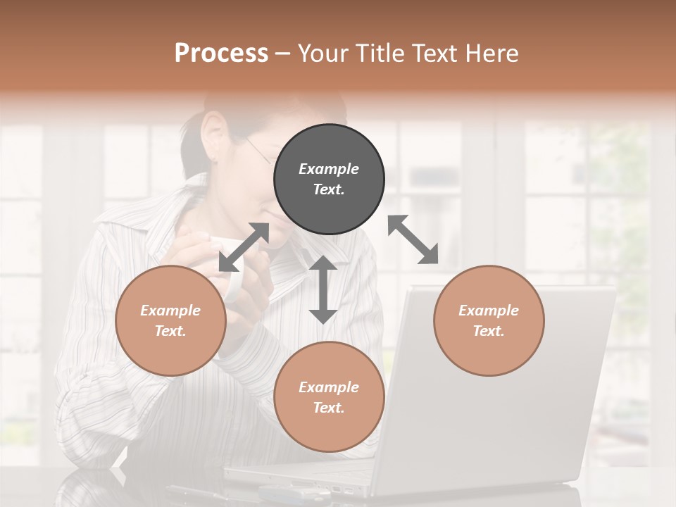 Computer Table Portrait PowerPoint Template