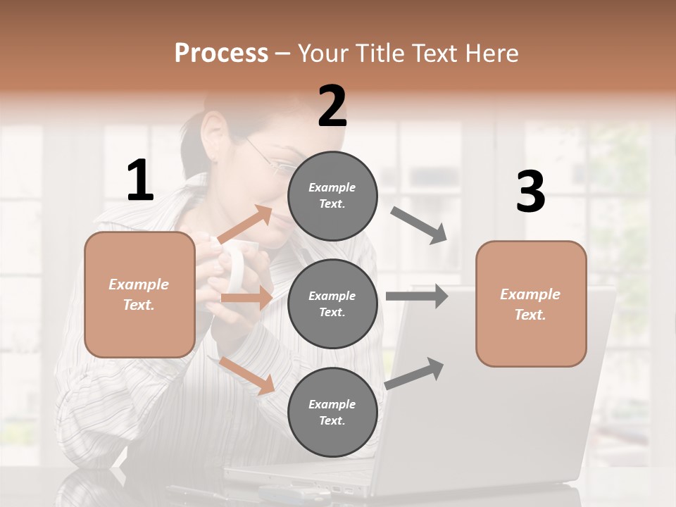 Computer Table Portrait PowerPoint Template