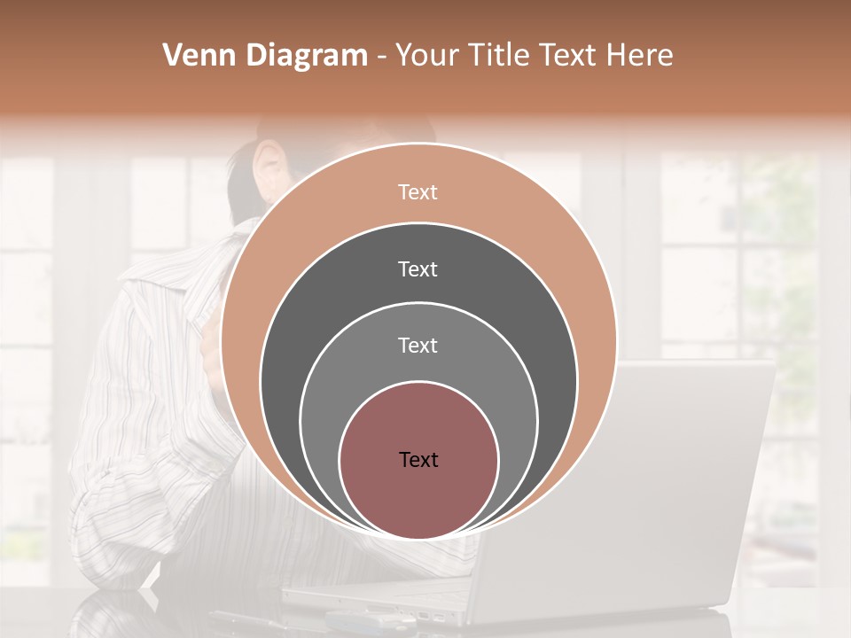 Computer Table Portrait PowerPoint Template