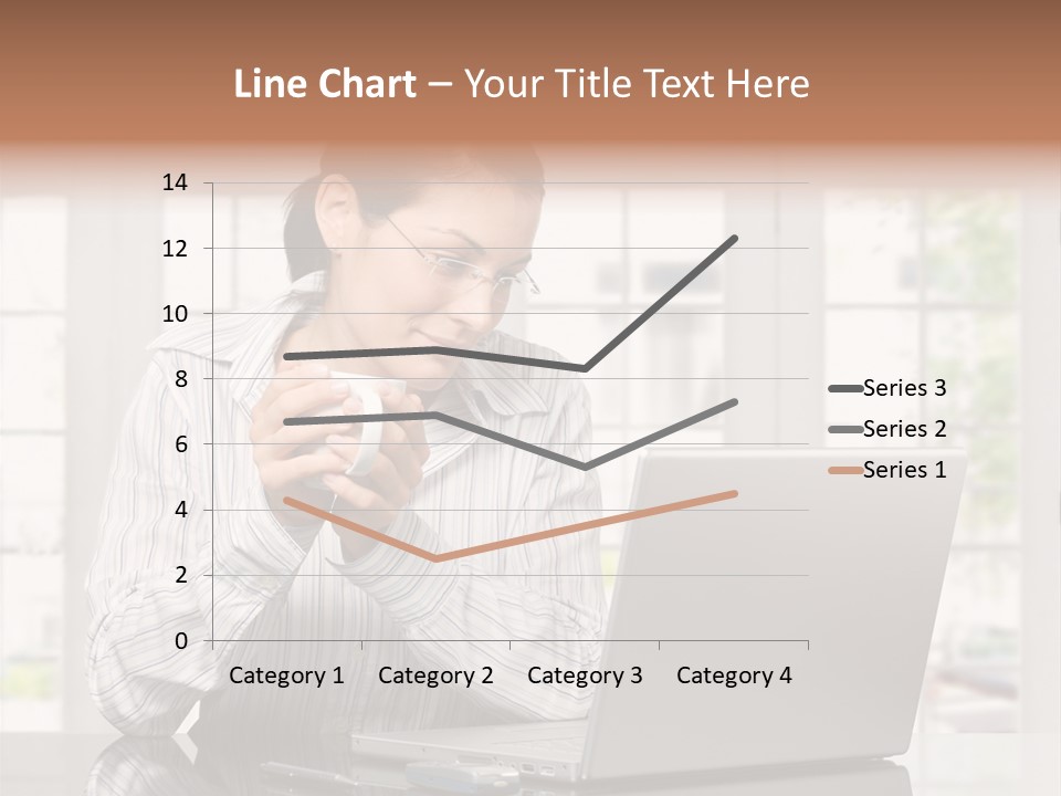 Computer Table Portrait PowerPoint Template