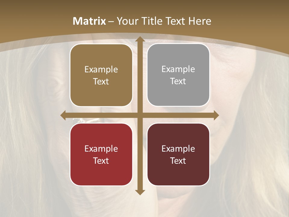 A Woman Holding Her Hand To Her Face PowerPoint Template