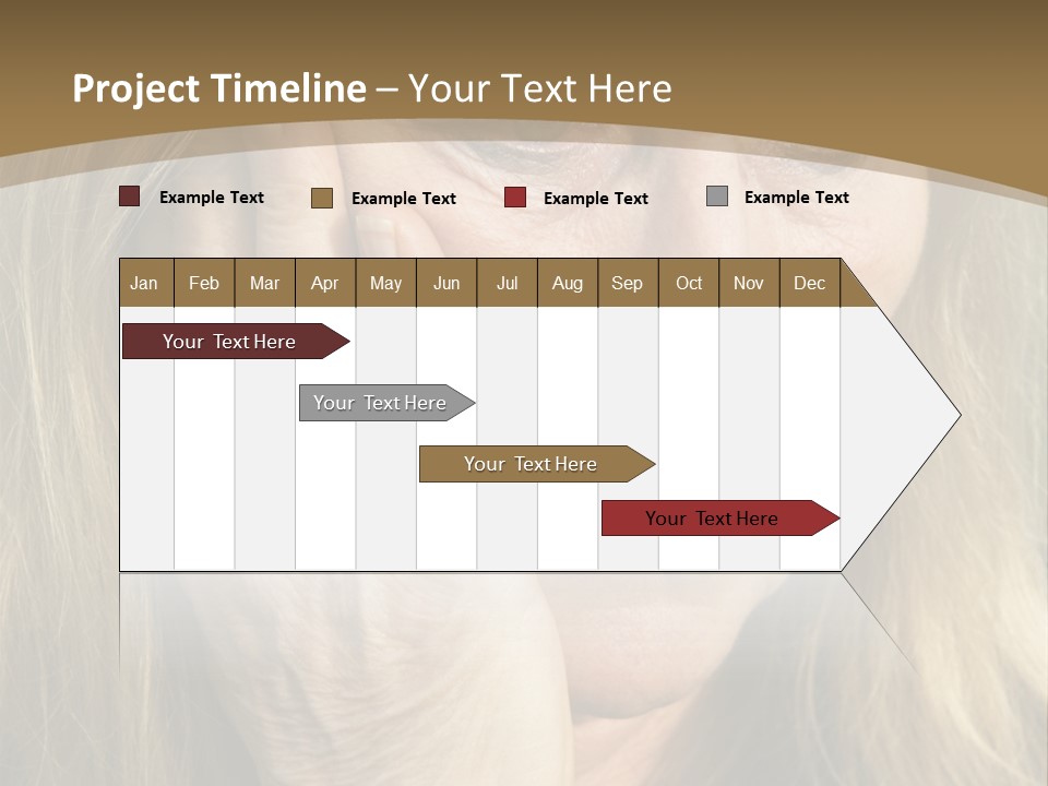 A Woman Holding Her Hand To Her Face PowerPoint Template