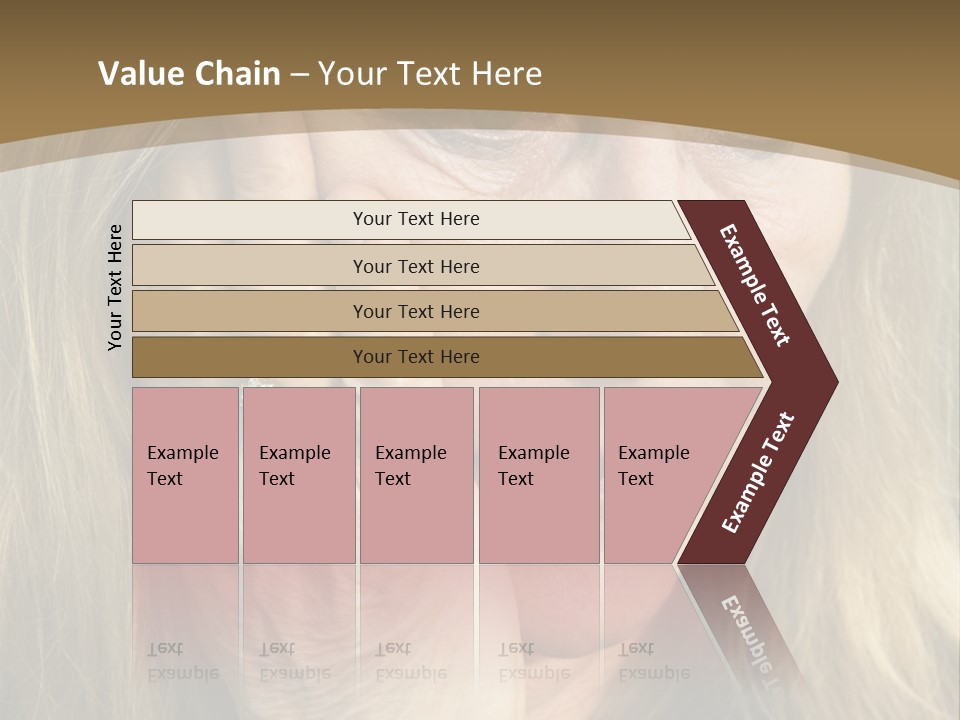A Woman Holding Her Hand To Her Face PowerPoint Template