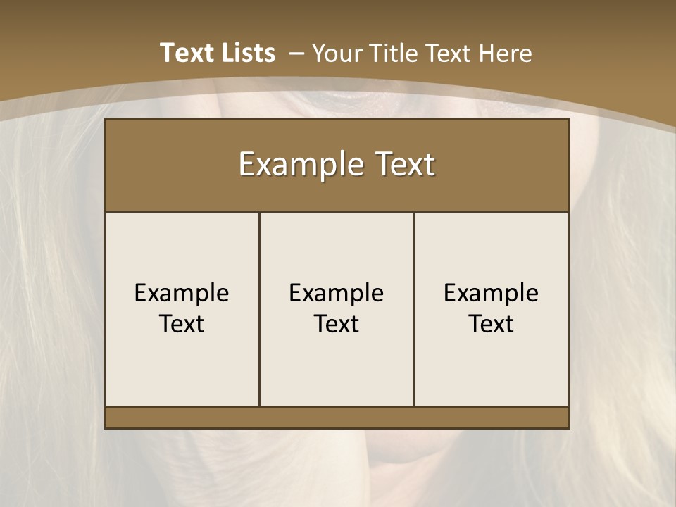 A Woman Holding Her Hand To Her Face PowerPoint Template