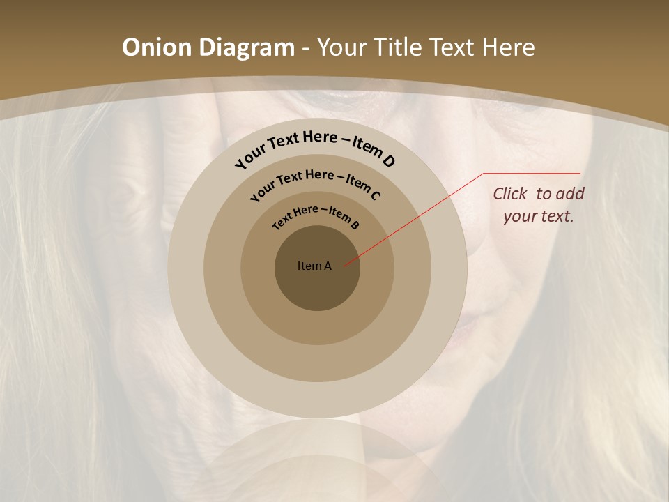 A Woman Holding Her Hand To Her Face PowerPoint Template