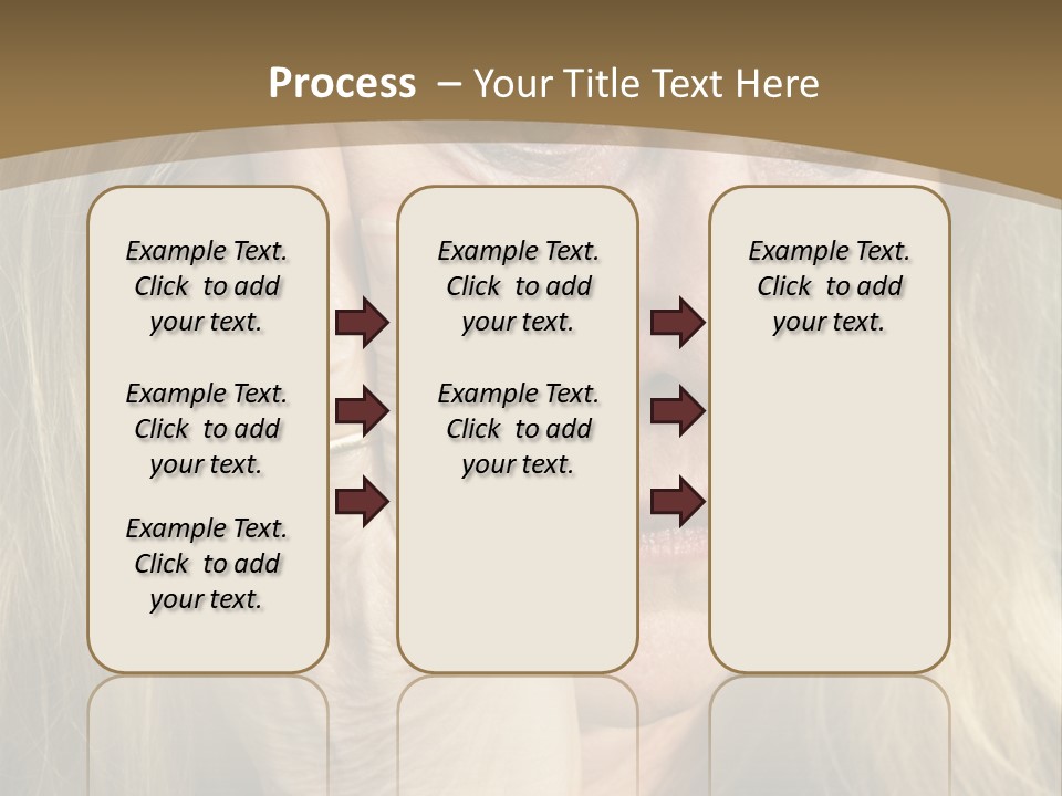 A Woman Holding Her Hand To Her Face PowerPoint Template