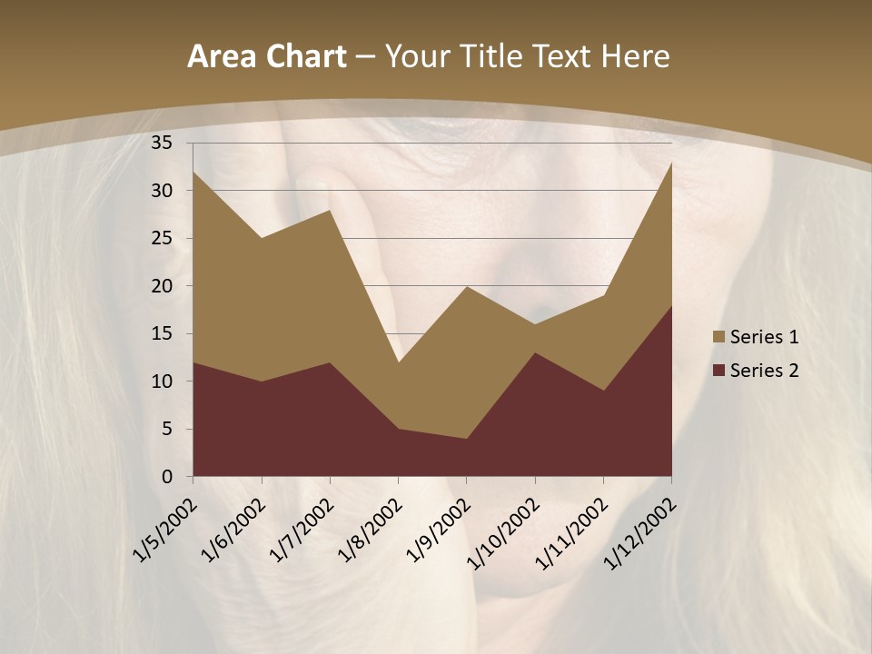 A Woman Holding Her Hand To Her Face PowerPoint Template