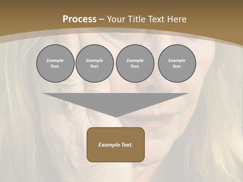 A Woman Holding Her Hand To Her Face PowerPoint Template