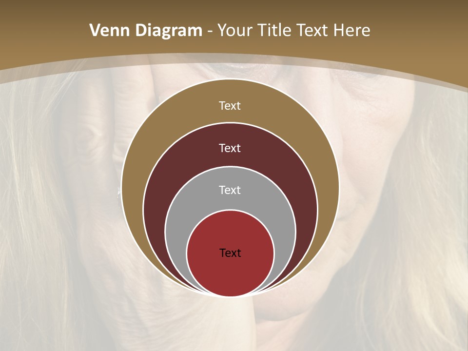 A Woman Holding Her Hand To Her Face PowerPoint Template