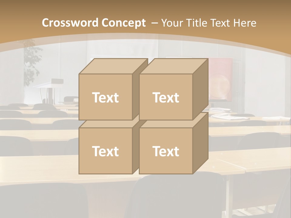 Convention Businessman Room PowerPoint Template