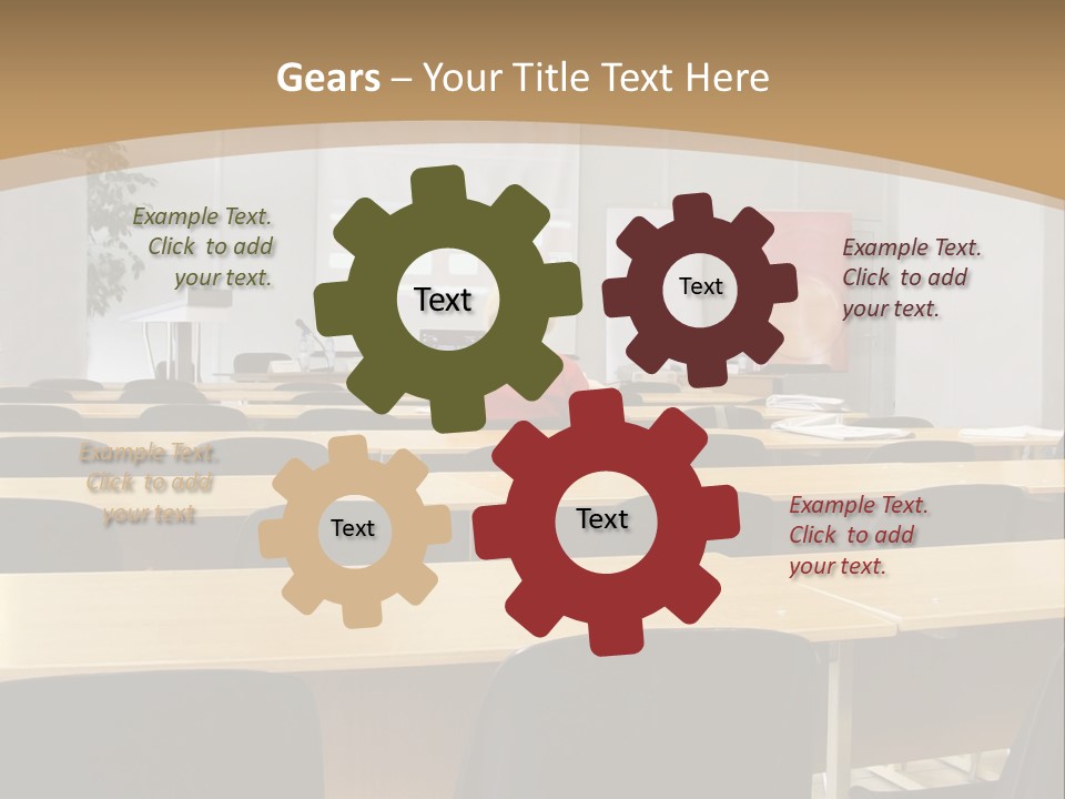Convention Businessman Room PowerPoint Template