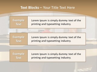 Convention Businessman Room PowerPoint Template