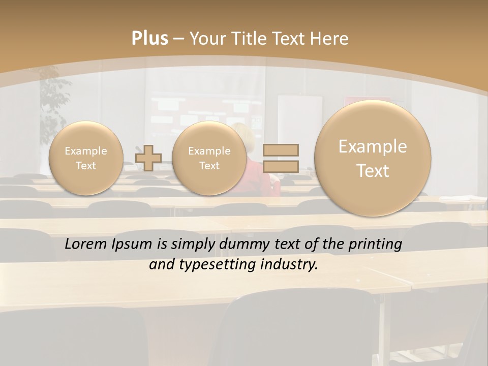 Convention Businessman Room PowerPoint Template