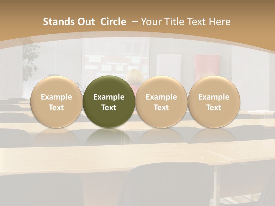 Convention Businessman Room PowerPoint Template