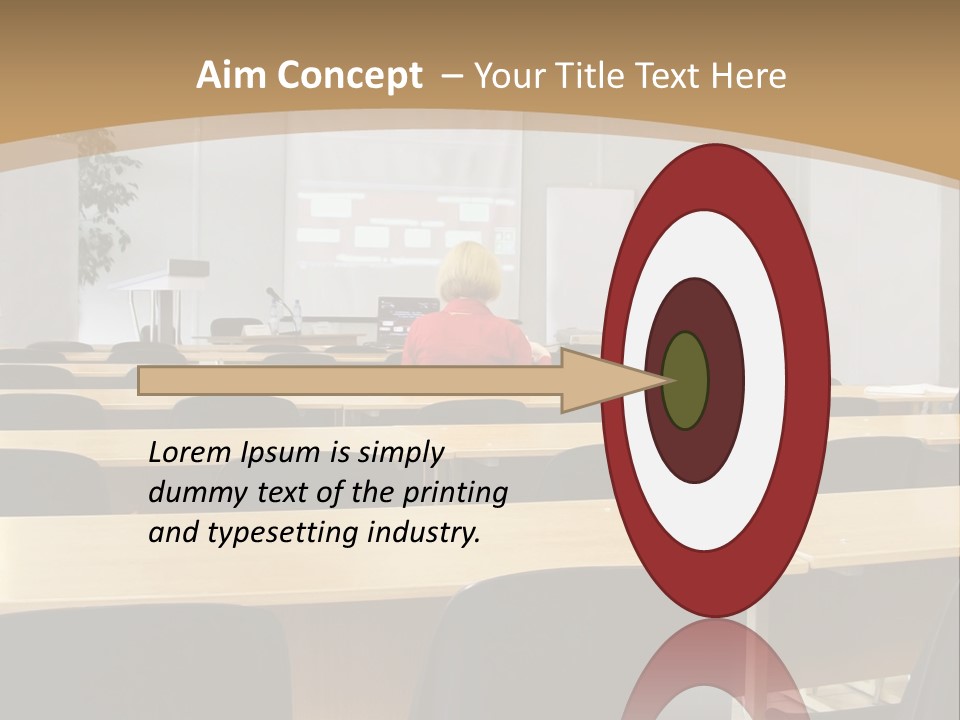 Convention Businessman Room PowerPoint Template