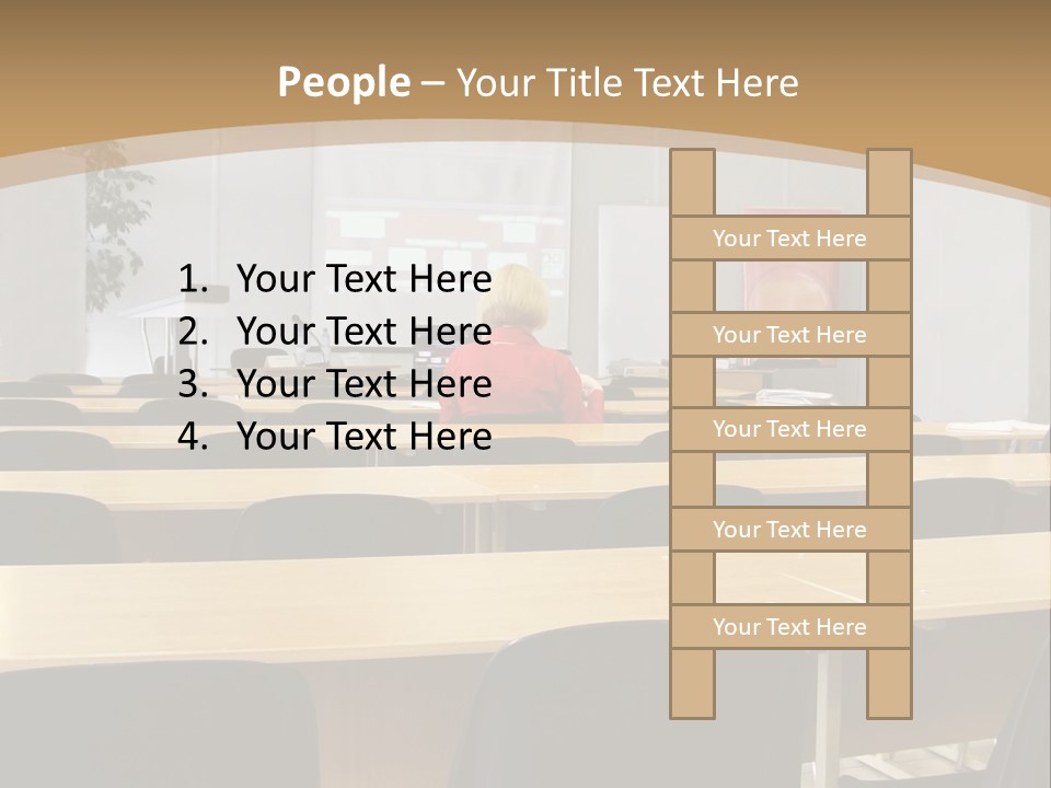 Convention Businessman Room PowerPoint Template