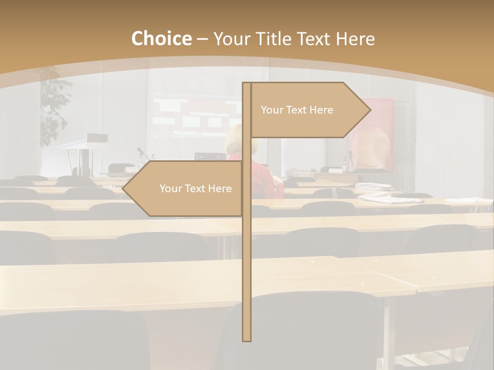 Convention Businessman Room PowerPoint Template