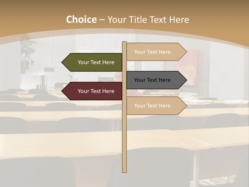 Convention Businessman Room PowerPoint Template