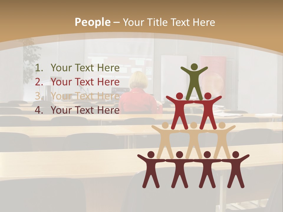Convention Businessman Room PowerPoint Template