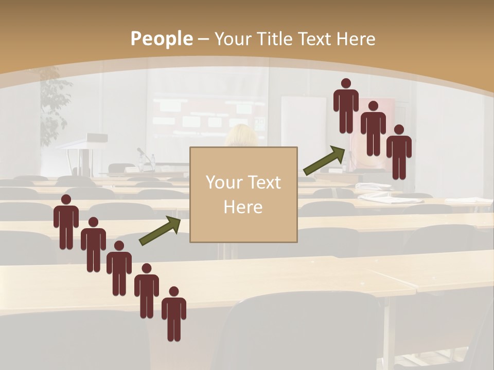 Convention Businessman Room PowerPoint Template