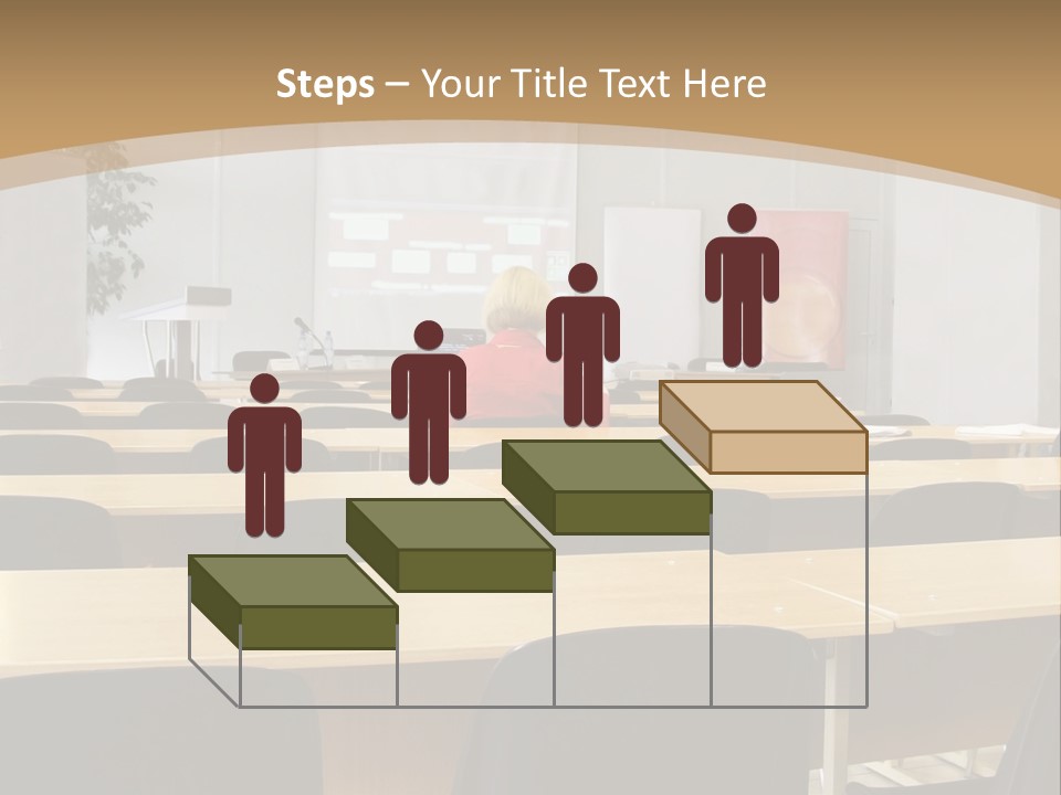 Convention Businessman Room PowerPoint Template