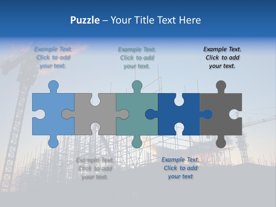 Metal Bricks Architecture PowerPoint Template