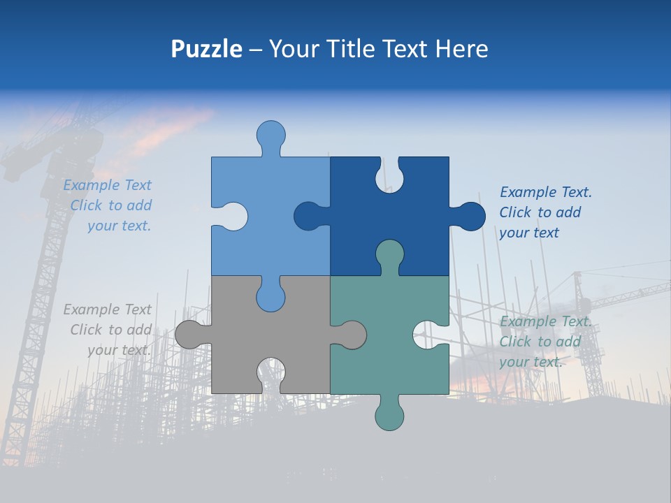Metal Bricks Architecture PowerPoint Template