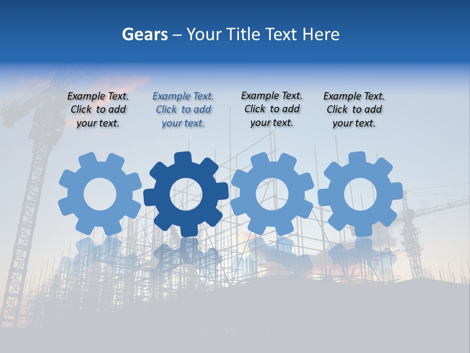 Metal Bricks Architecture PowerPoint Template