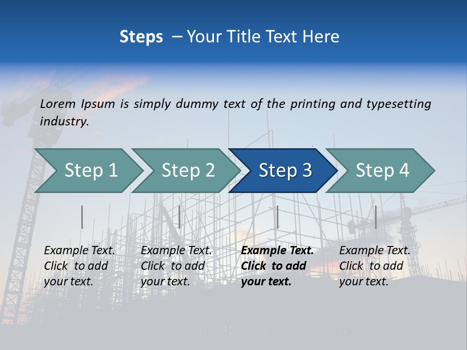Metal Bricks Architecture PowerPoint Template