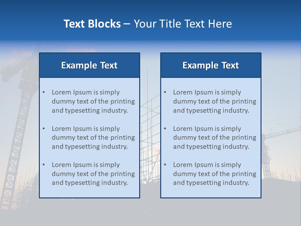 Metal Bricks Architecture PowerPoint Template
