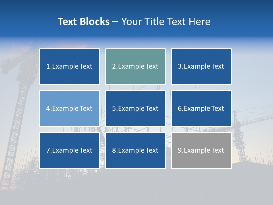 Metal Bricks Architecture PowerPoint Template