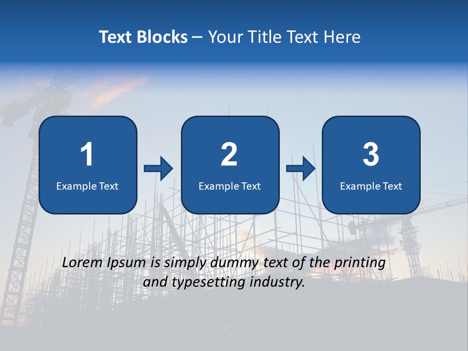 Metal Bricks Architecture PowerPoint Template