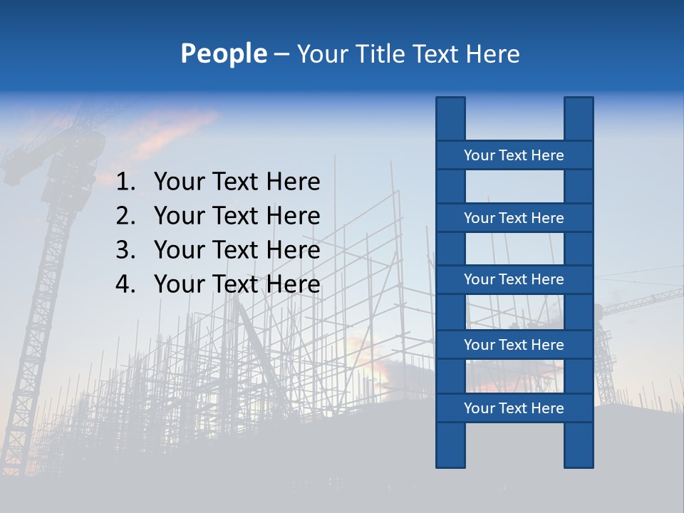 Metal Bricks Architecture PowerPoint Template
