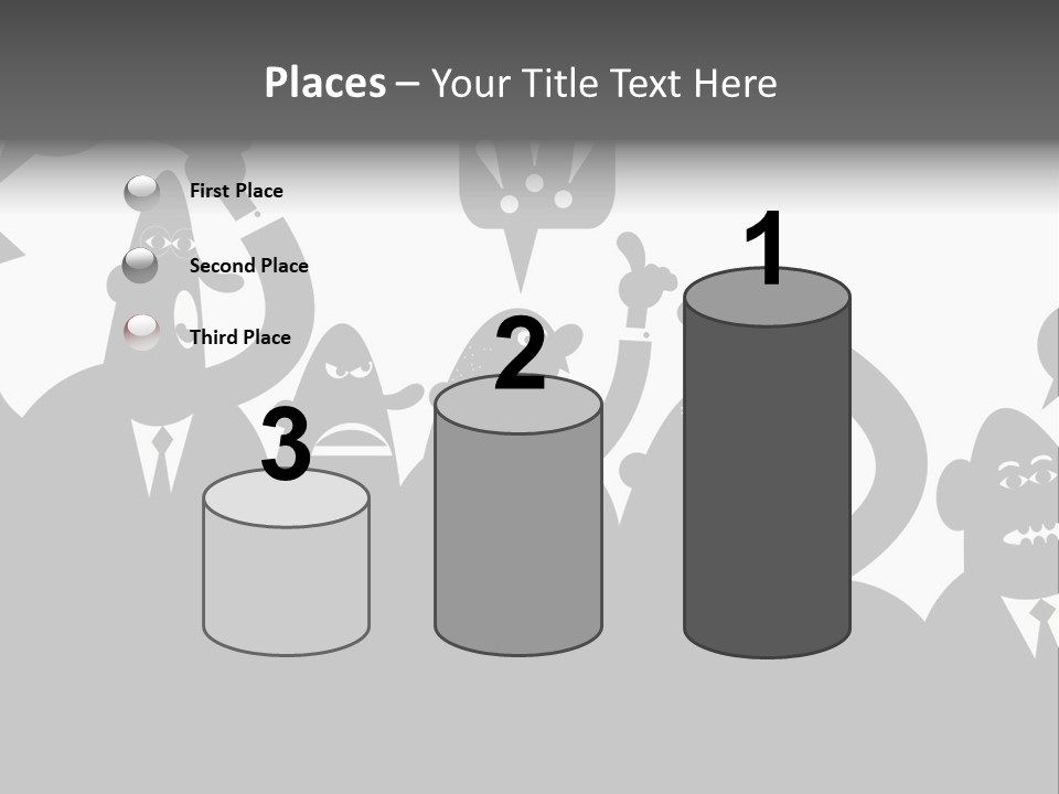 Group Fight Fingers PowerPoint Template