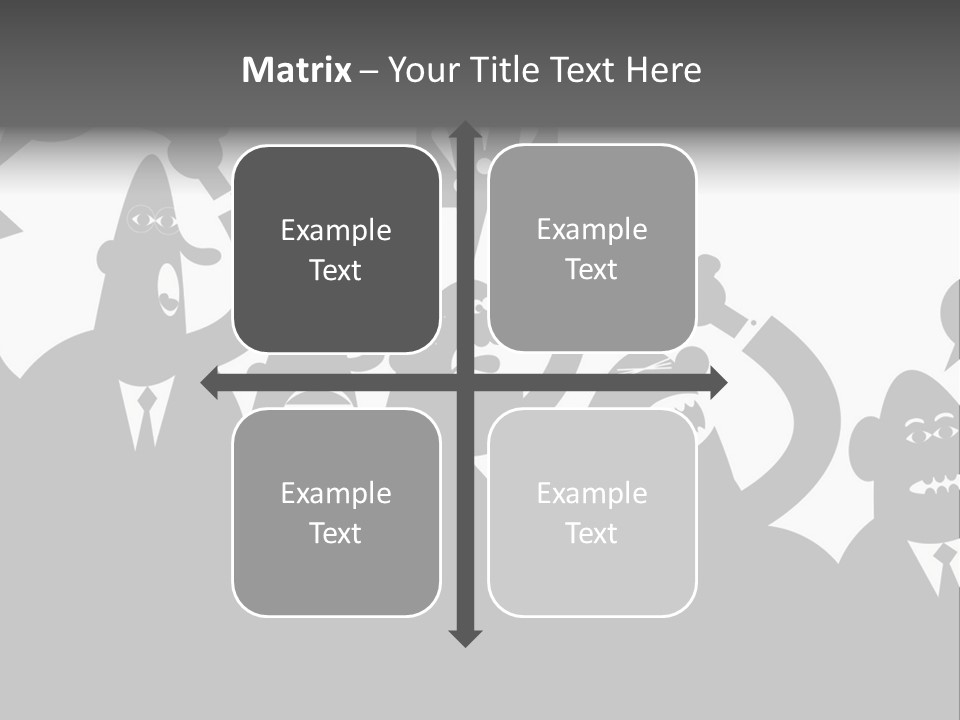 Group Fight Fingers PowerPoint Template