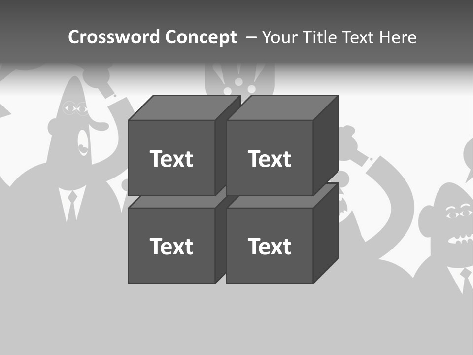 Group Fight Fingers PowerPoint Template