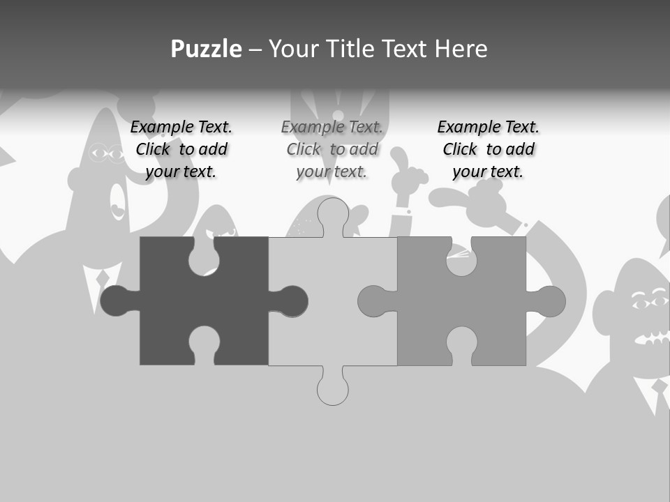 Group Fight Fingers PowerPoint Template