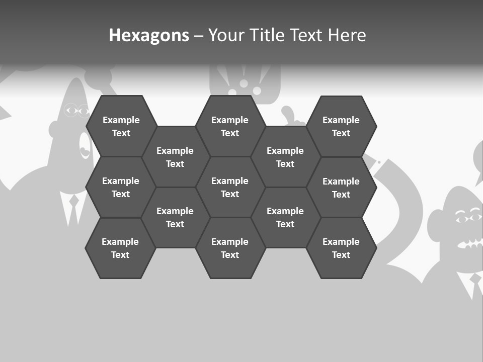 Group Fight Fingers PowerPoint Template