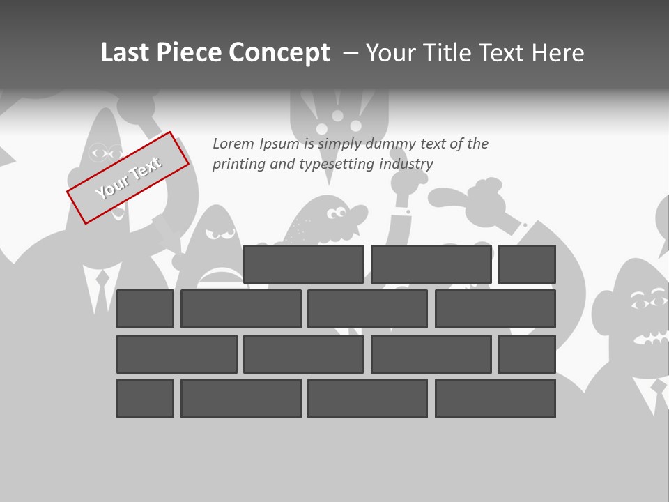 Group Fight Fingers PowerPoint Template
