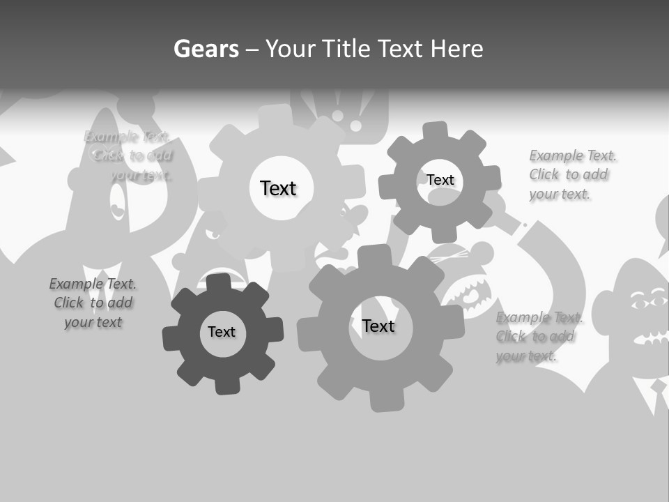 Group Fight Fingers PowerPoint Template