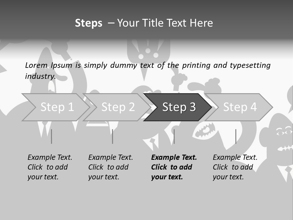 Group Fight Fingers PowerPoint Template