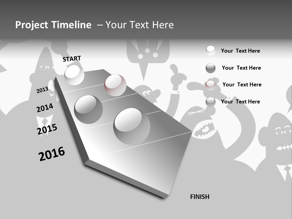 Group Fight Fingers PowerPoint Template