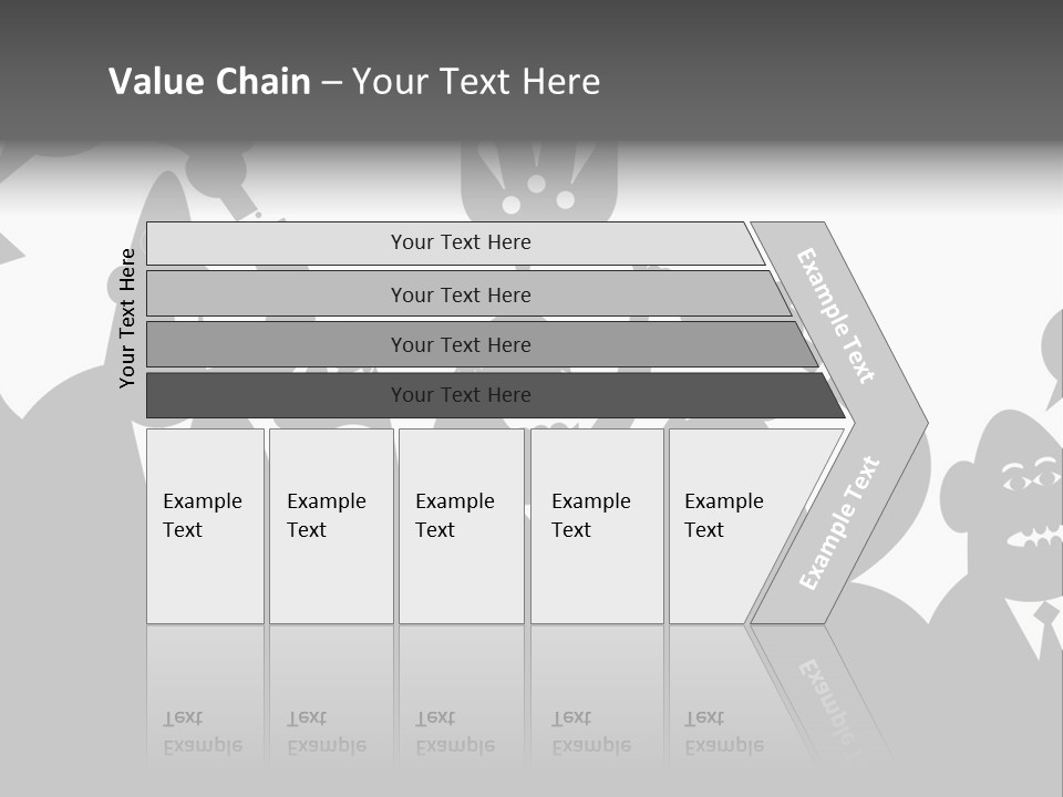 Group Fight Fingers PowerPoint Template